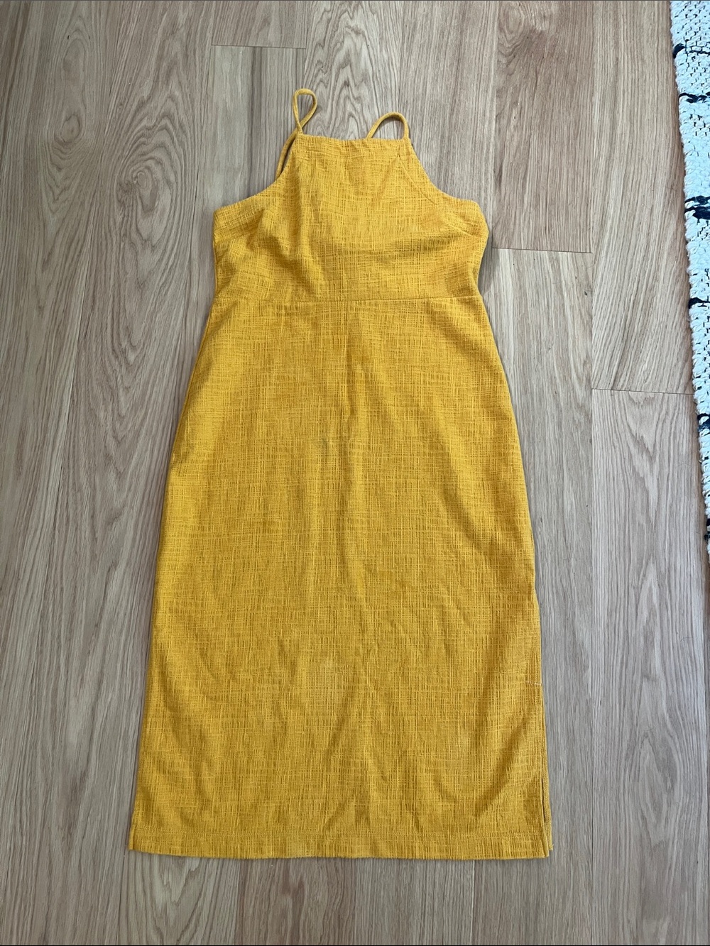 Madewell Women’s Knit Apron Cami Dress-Tungsten Glow size M